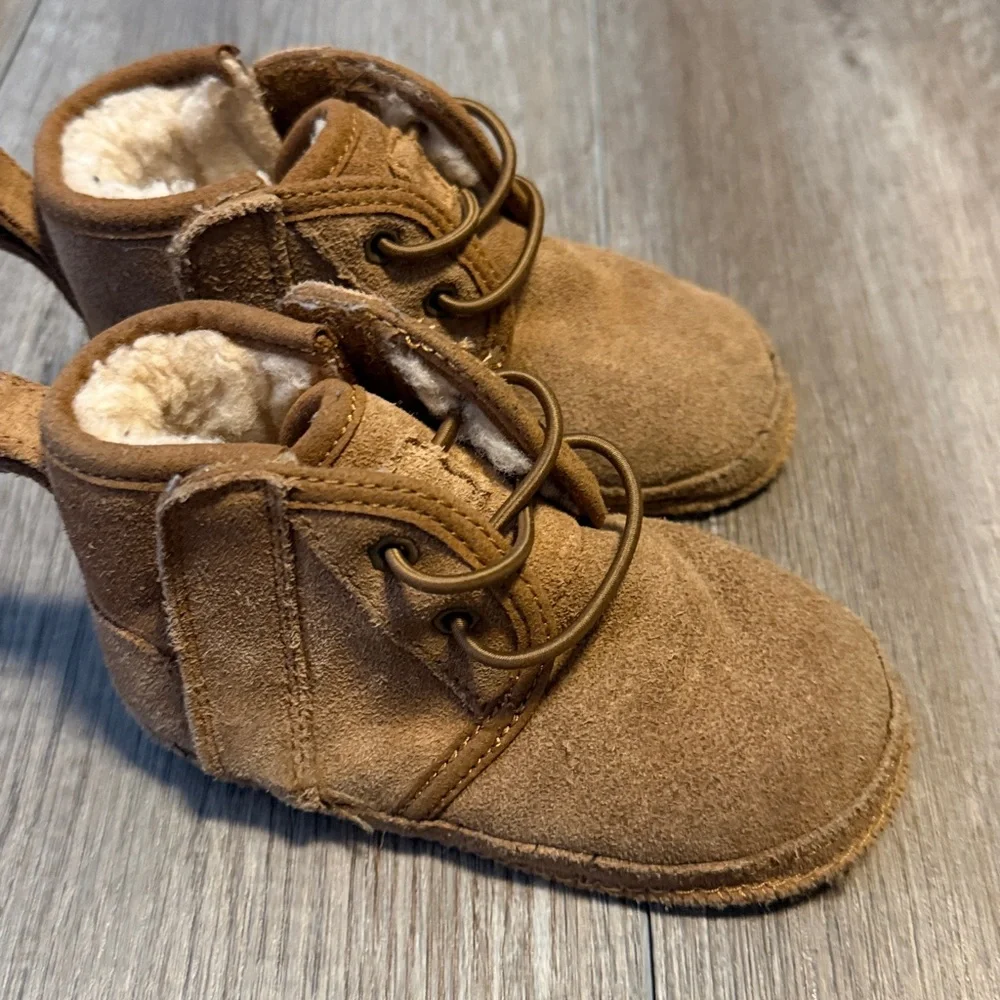 UGG Tan Kids Boots with Cozy Lining